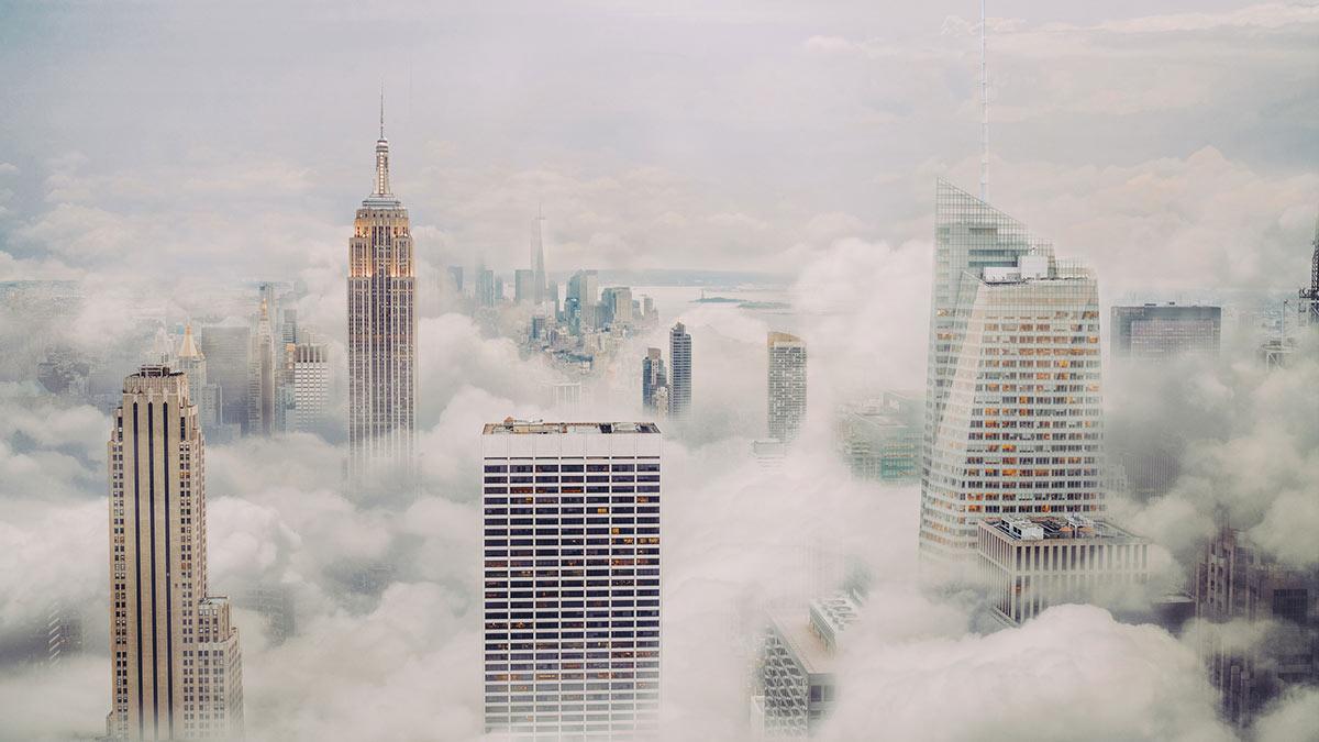 Wolken, Skyline New York, Manhattan