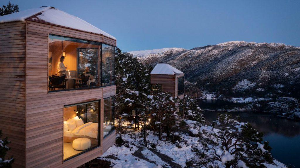 die Bolder Star Lodges befinden sich fast am Abgrund in Norwegen