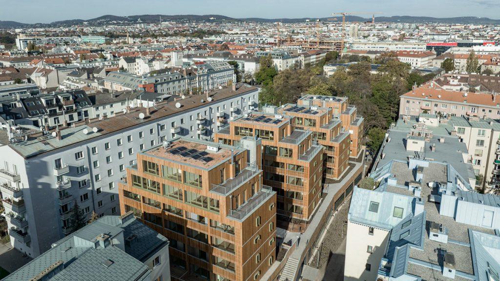 Woody M, Tivoligasse, Freimüller-Söllinger, Wien, Holzbau, Nachverdichtung