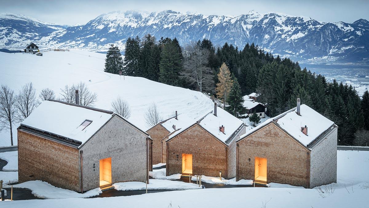 Winter, Peterhof Alpe Furx, Baumschlager Eberle, Albrecht Immanuel Schnabel