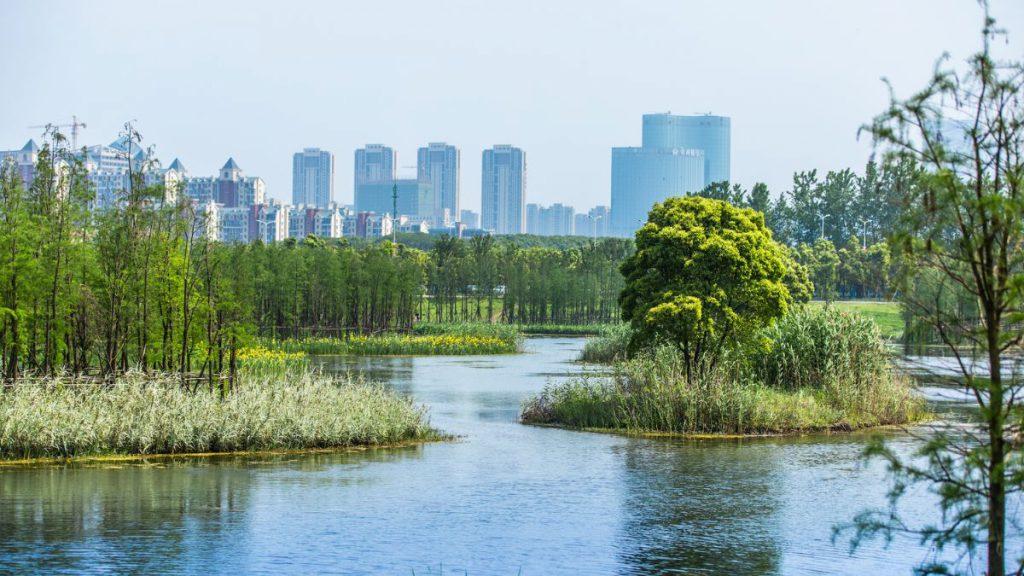 Fish Tail Park plus Skyline von Nanchang