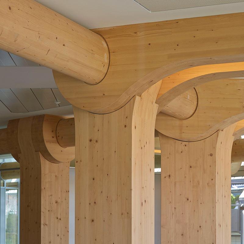 Detail, Tamedia, Zürich, Holzbau, Shigeru Ban