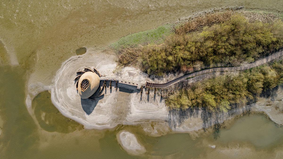 Aerial, Vogelobservatorium Tij, Scheelhoek, Niderlande, RAU, Ro&AD