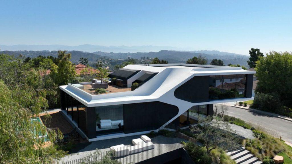 RO54 Residenz in Bel Air in Los Angeles, von Arshia Architects entworfen, jetzt schon hochdekoriert
