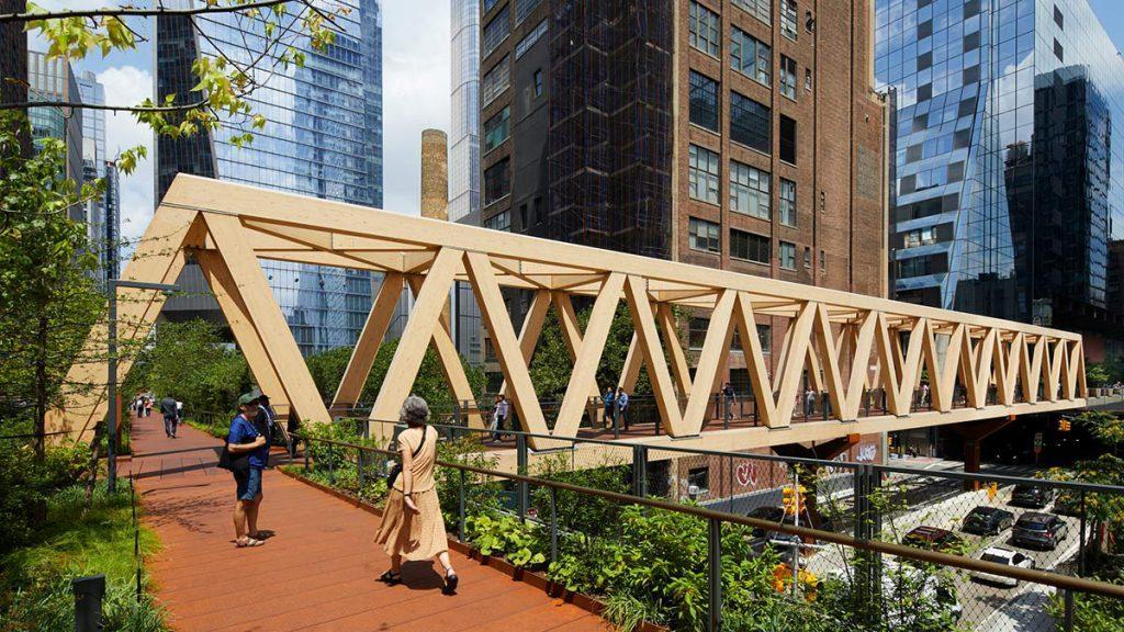 High Line - Moynihan Connector, New York, Manhattan, Holzbrücke, SOM