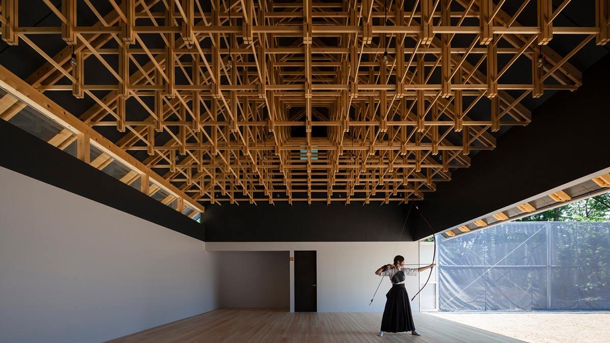 Tragwerk, Kyudo-Halle, Kogakuin Universität Tokio, FT Architects