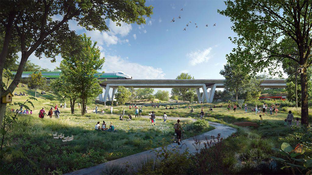 Stadt und Natur, Gemeinschaft und Raum für Individualität: Henning Larsens Masterplan für „Downsview“ ist darauf ausgerichtet, das Beste zu bieten. Für jede Altersgruppe und jedes Lebensmodell. (Bild: Aesthetica)