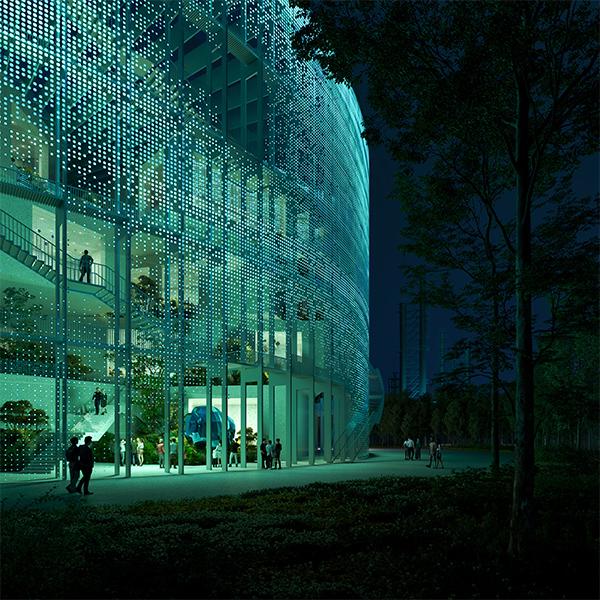 Schillerndes Highlight: Das „Art & Sci-Tech" Center. (Bild: Engram)
