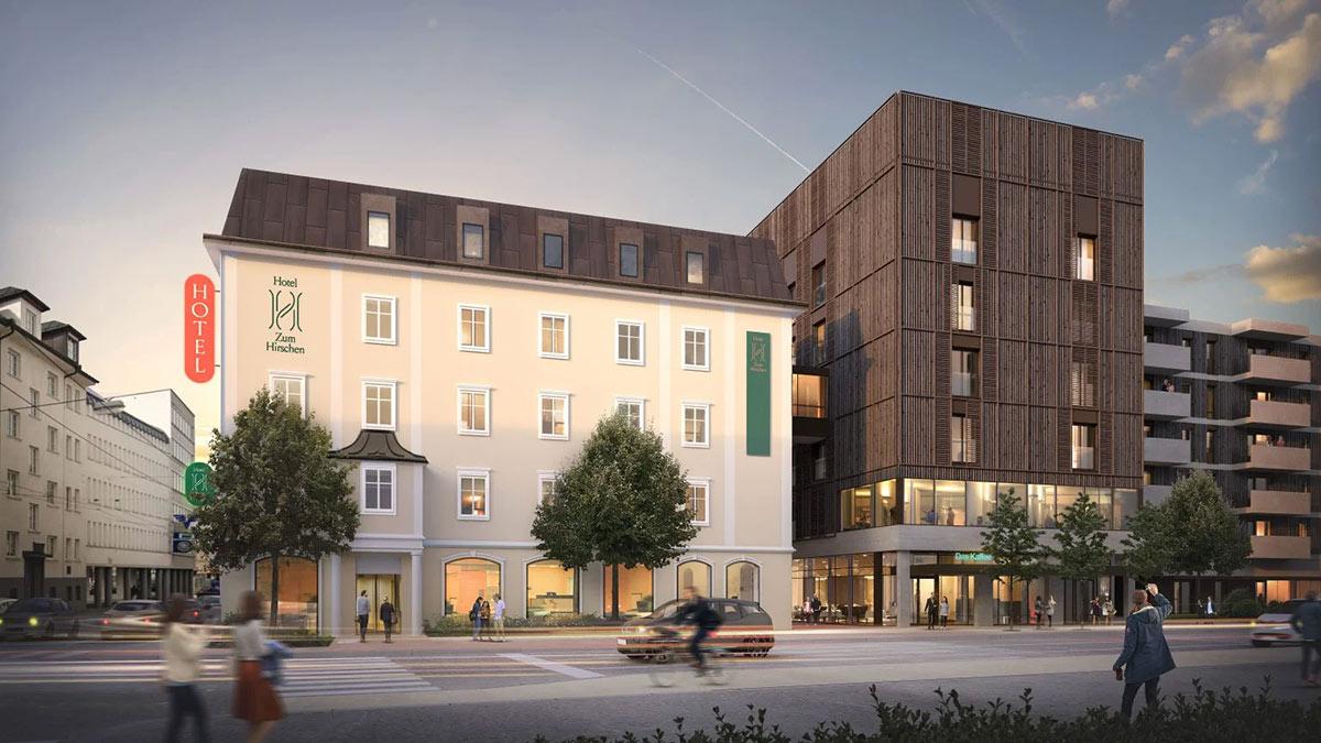 Hotel Zum Hirschen, Am Hirschengrün, Salzburg, LP Architektur, Dietrich Untertrifaller
