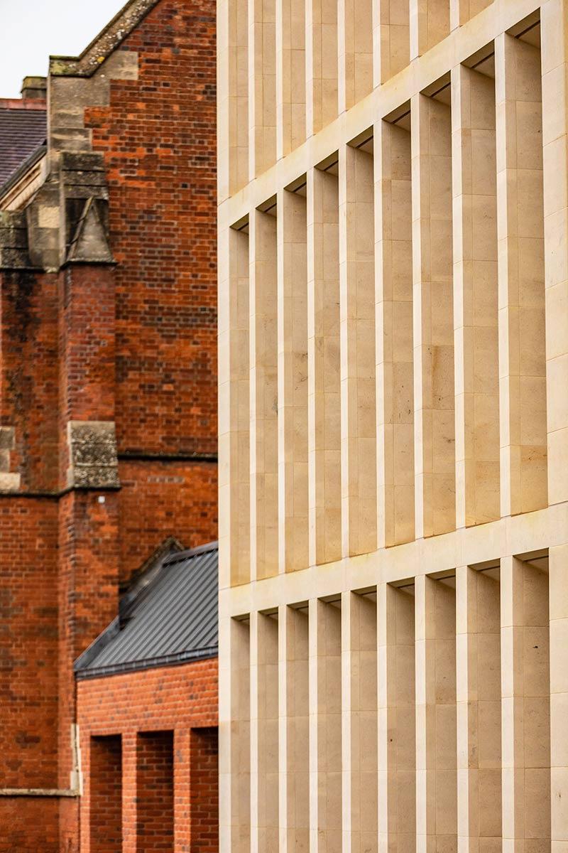 Fassade, Christie Centre, Viktorianische Architektur, St. Edward's School, Oxford, TSH Architects