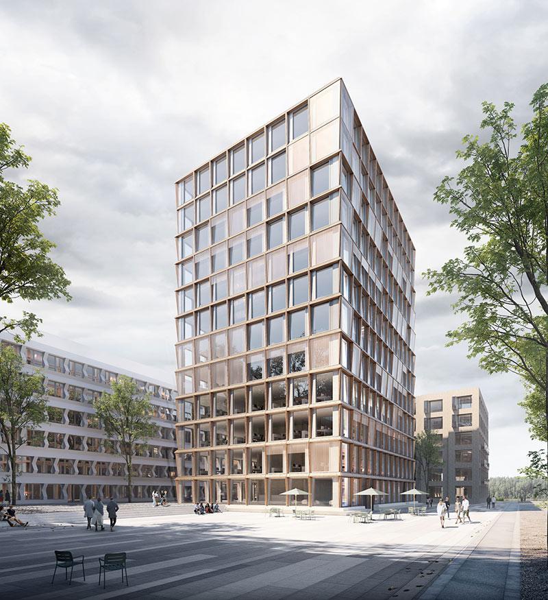 Timber Peak, Zollhafen Mainz, UBM Development, Sacker Architekten