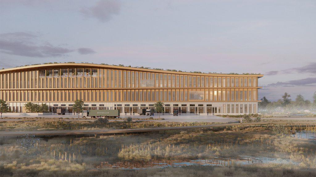 Logistics Center West: Logistikzentrum setzt auf Holz (Bild: Henning Larsen)