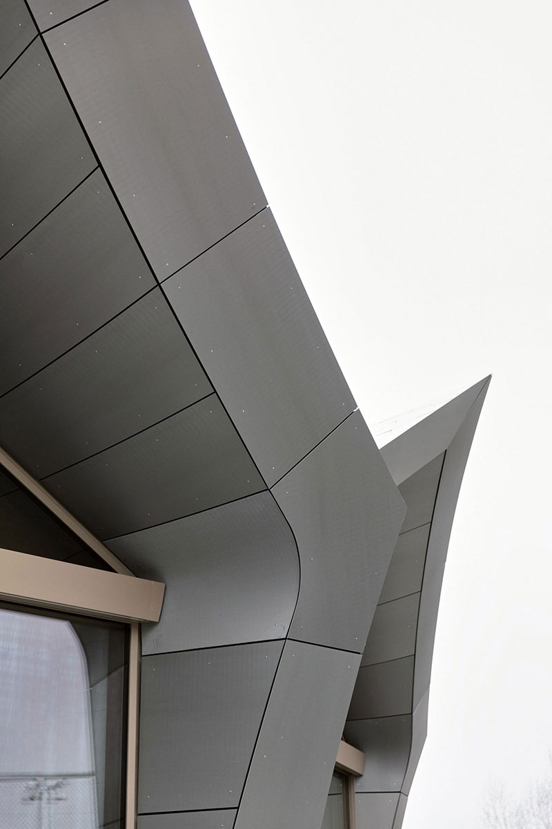 Dach Detail, Knie's Zauberhut, Holzbau, Zirkus Knie, Carlos Martinez Architekten, Rapperswill, Schweiz