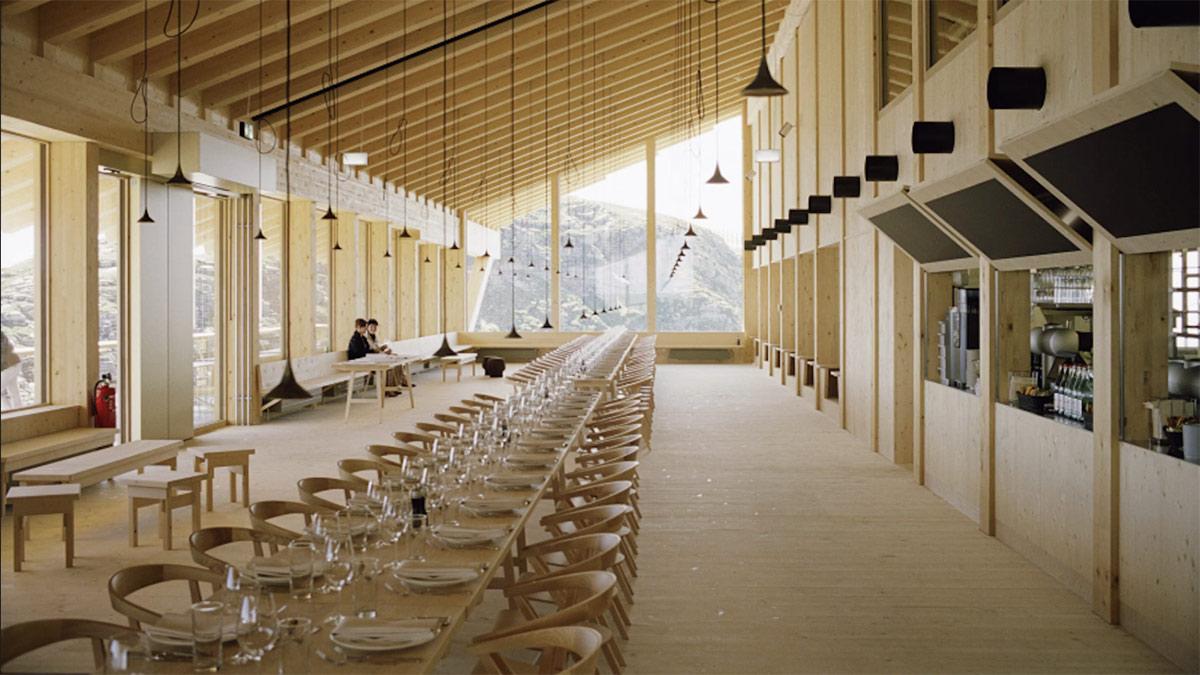 Restaurant, Gipfelgebäude Chäserrugg, Herzog & de Meuron, Toggenburger Bergbahnen