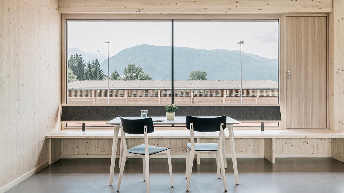 Zuschauertribüne, Lungau Arena, LP Architektur, Salzburg, Sportstättenbau, Holzbotschafter