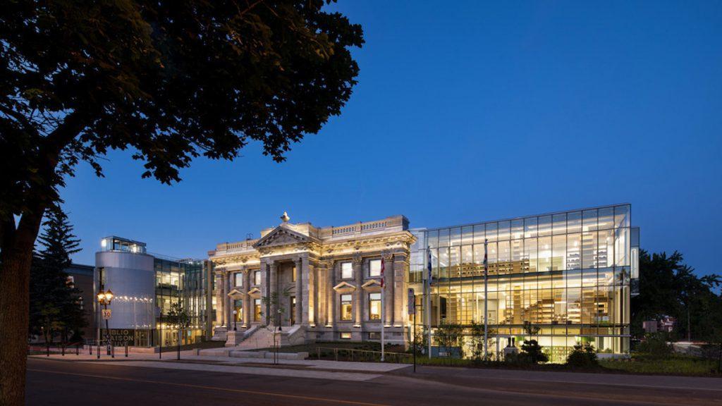 Bibliothek Maissonneuve bei Nacht