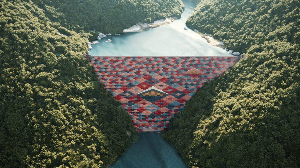 Bhutan baut die Stadt der Zukunft. Mehr als Wasserkraft zur Energiegewinnung: Der Sankosh-Tempel-Damm. (Bild: Brick Visual)