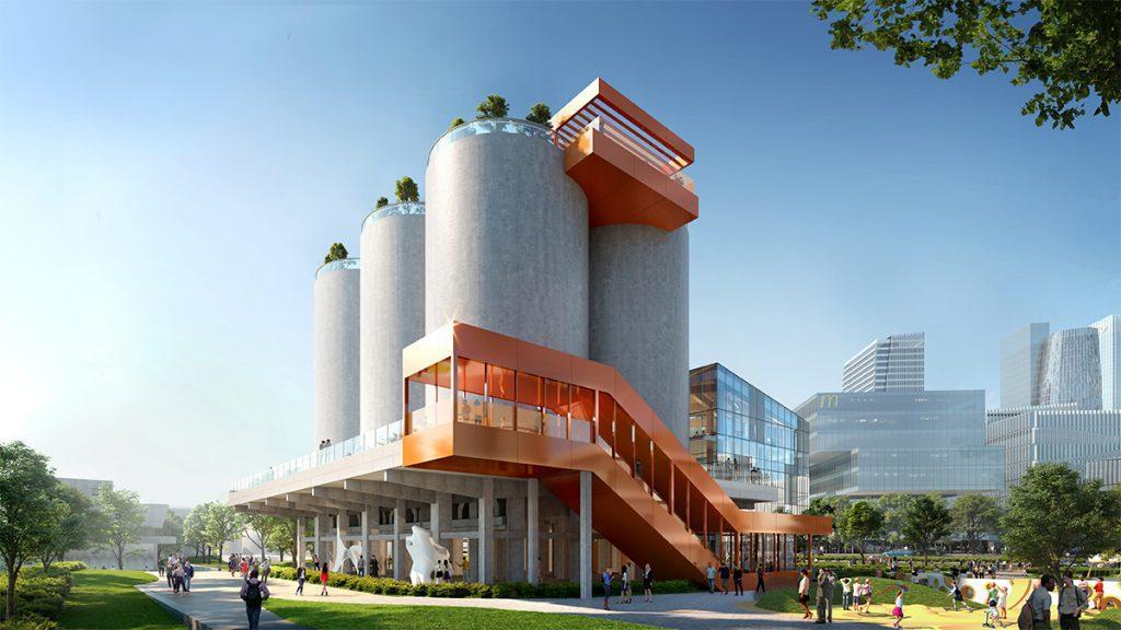 „Gate M West Bund Dream Center“ in Shanghai: Relikte aus industrieller Zeit werden geschickt zu neuem Leben erweckt. (Bild: Ucharm)