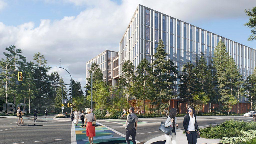 Bildungsbau mit hohen Zielen: Das UBC Gateway Gebäude repräsentiert das Versprechen der University of British Columbia, sich für Inklusion, Nachhaltigkeit und Gesundheit einzusetzen. (Bild: Vismo)