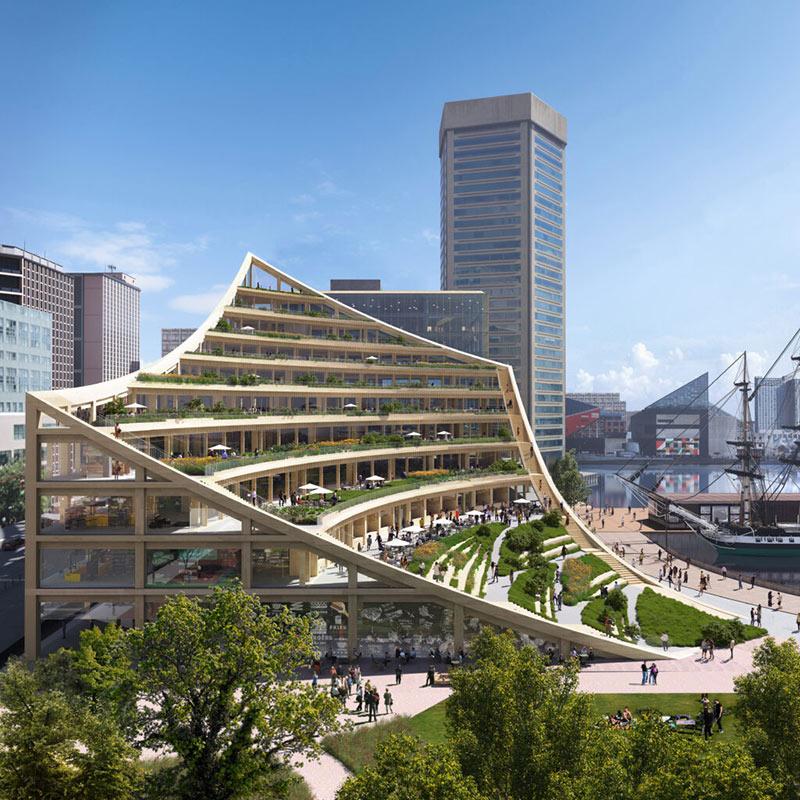 Harborplace Baltimore, Inner Harbor, 3XN