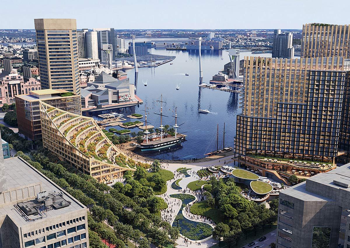 Harborplace Baltimore, Inner Harbor, 3XN