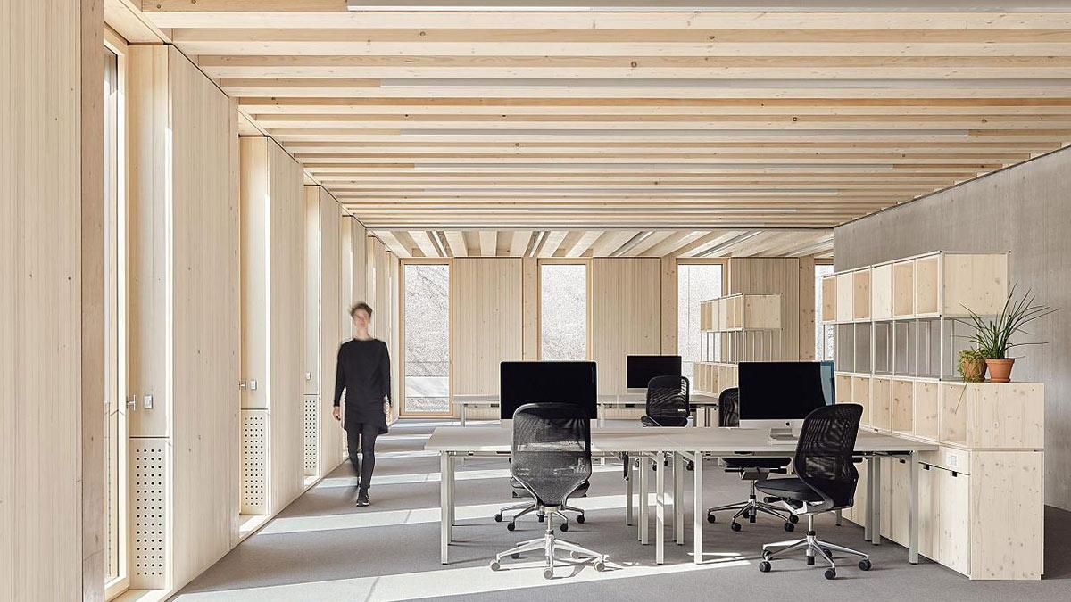 Büro, GWG Tübingen, Holz-Hybridbau, Holzbau, VON M