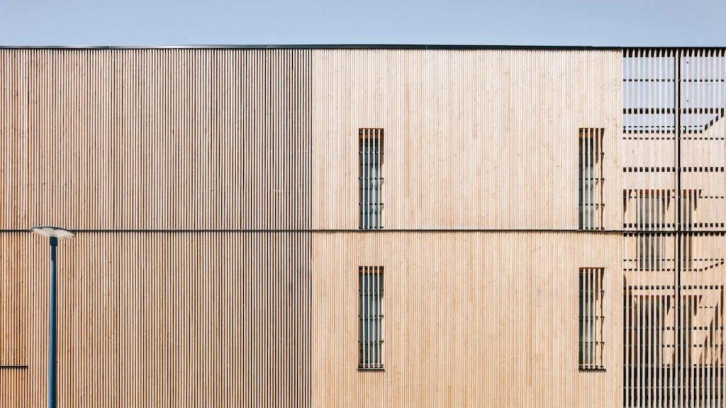 Holzfassade Grundschule Drancy