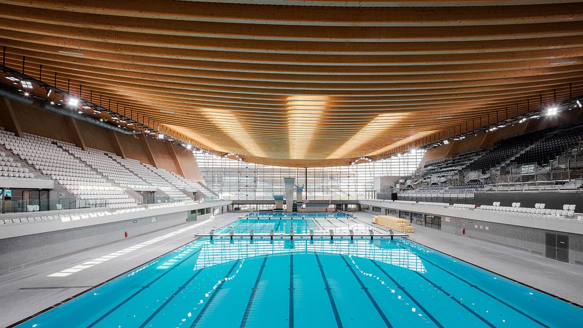 Olympisches Wassersportzentrum, Centre Aquatique Olympique, VenhoevenCS, Atelier 234, Paris 2024