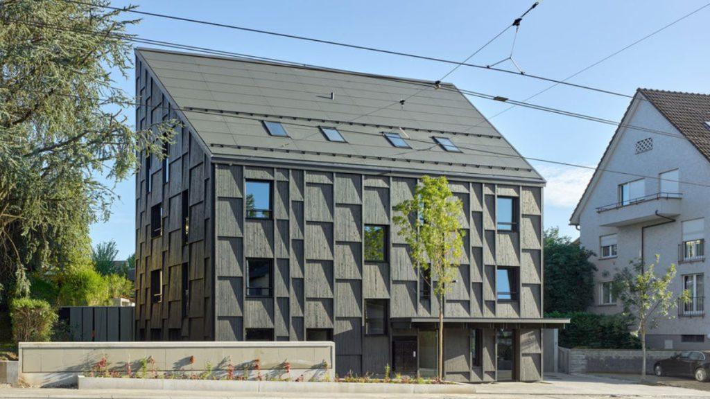 Das neue Gebäude L329 ist eine respektvolle, ruhige und elegante Ergänzung des Viertels rund um die Limmattalstraße
