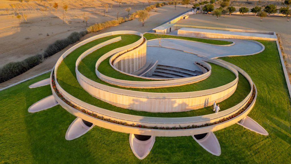 Nokha Village Community Centre; Rajasthan, Indien;Sanjay Puri Architects; Vogelperspektive; Dachgärten