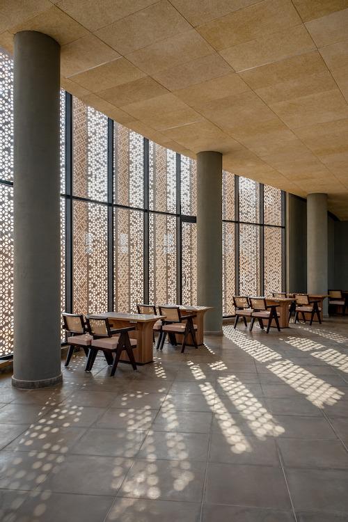 Nokha Village Community Centre; Rajasthan, Indien; Sanjay Puri Architects; Lesesaal