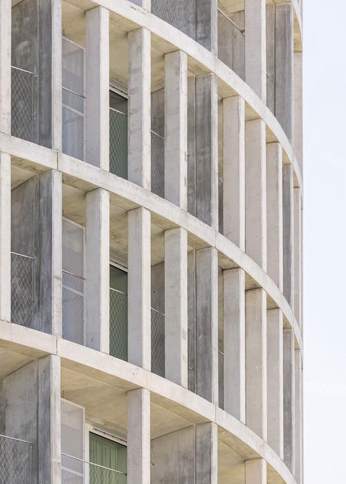 Hoso Tower; Detailansicht; Betonexoskelett