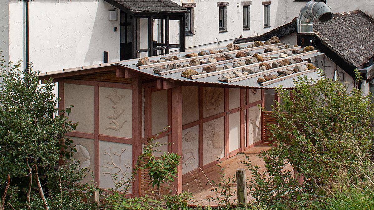 The Farmer's Arms Cold Food Store aus seitlicher Sicht