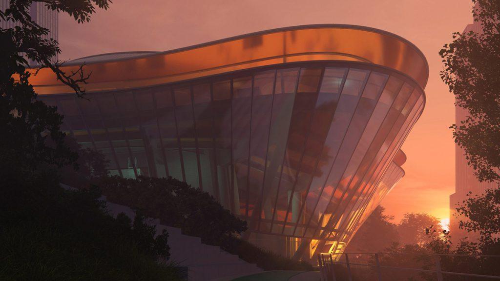 Cloud 9 Sports Center by night