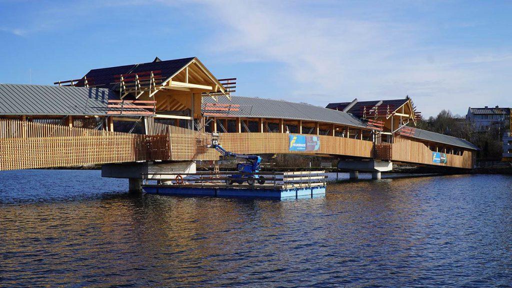 Traunbrücke Wels, Schimetta Consult, Holzfachwerk