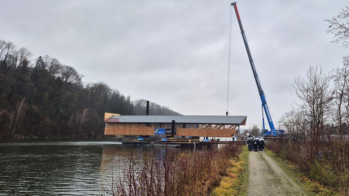 Traunbrücke Wels, Holzfachwerk, Schimetta Consult