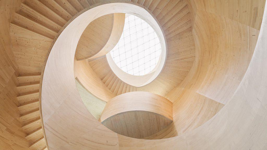 Stammhaus Blumer Lehmann, Gossau, Schweiz, K&L Architekten, Holzbau, ICD Universität Stuttgart