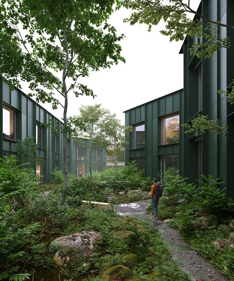 Tschechische Staatsforsten, Lesy ČR, Verwaltungsgebäude, Chybík + Krištof, Holzbau, Tschechien