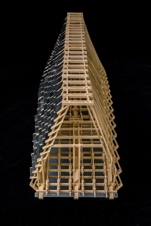 Modell, Holzbogenbrücke, Luo Studio