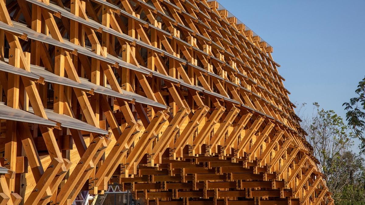 Holzbogenbrücke, Konstruktion, LUO Studio