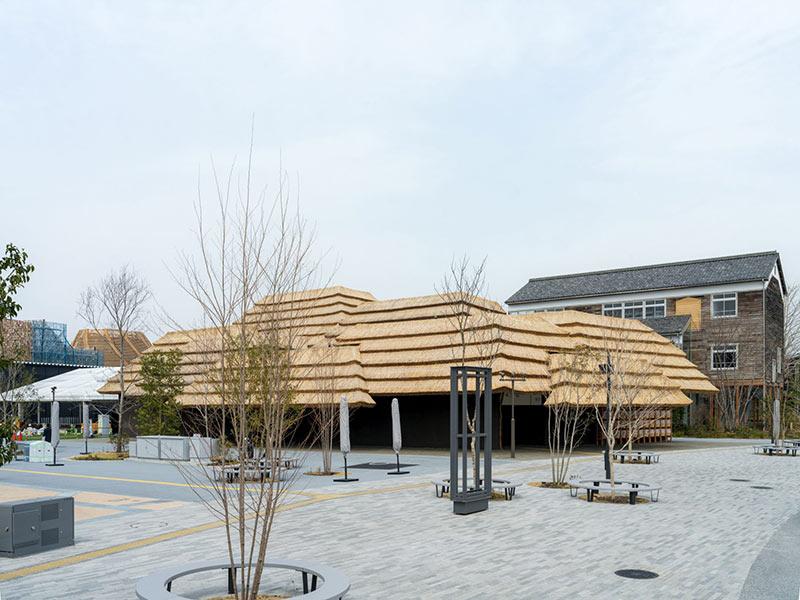 Expo 2025 Osaka, Earth Mart, Kengo Kuma, Strohdach