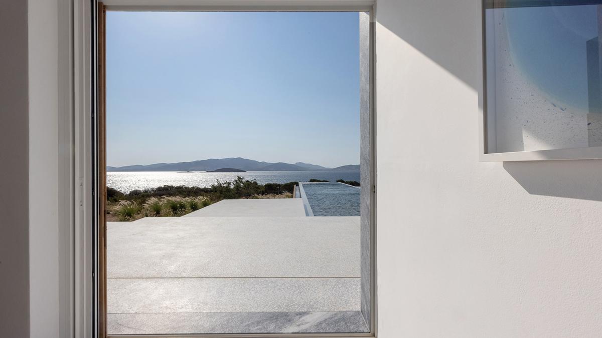 Ausblick aus der Paros Villa.
