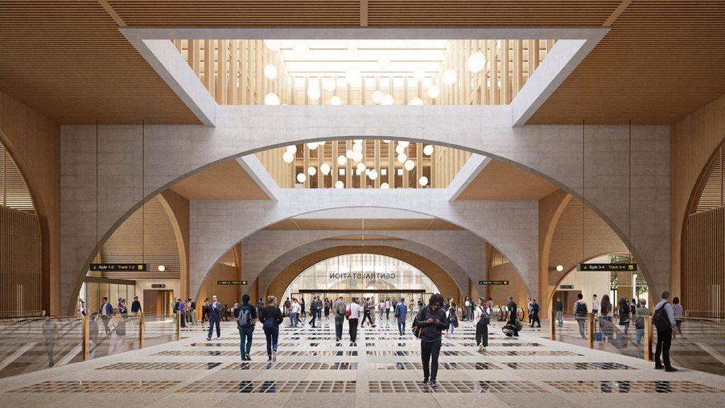 Gothenburg Grand Central, Göteborg, Bahnhof, Reiulf Ramstad Arkitekter, Holzbau