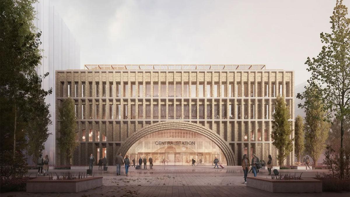 Gothenburg Grand Central, Göteborg, Bahnhof, Reiulf Ramstad Arkitekter, Holzbau