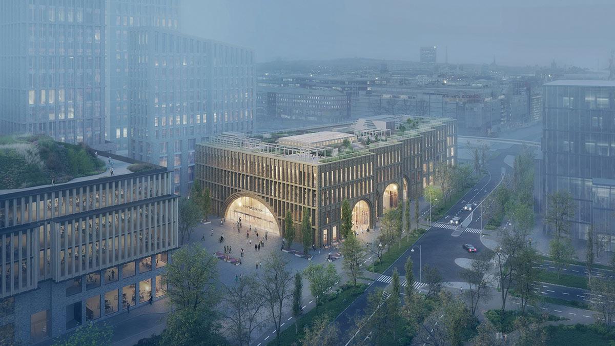 Gothenburg Grand Central, Göteborg, Bahnhof, Reiulf Ramstad Arkitekter, Holzbau