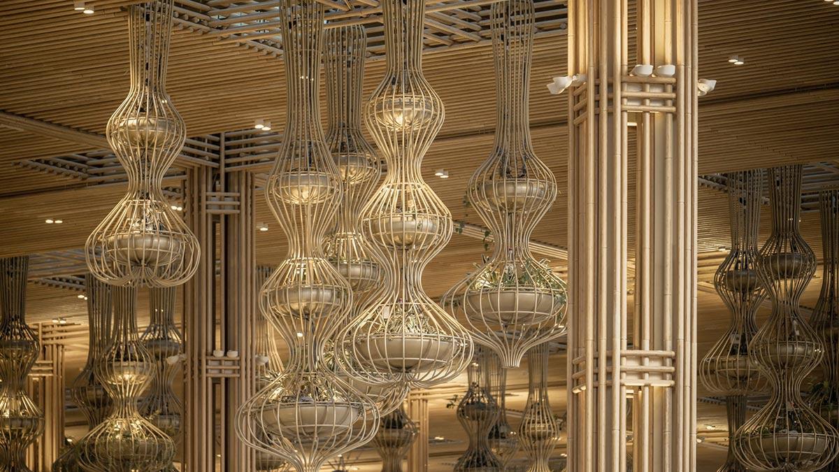 Kempegowda International Airport, Skidmore, Owings & Merrill, Enter Projects Asia, Bambus, Indien, Bangalore

