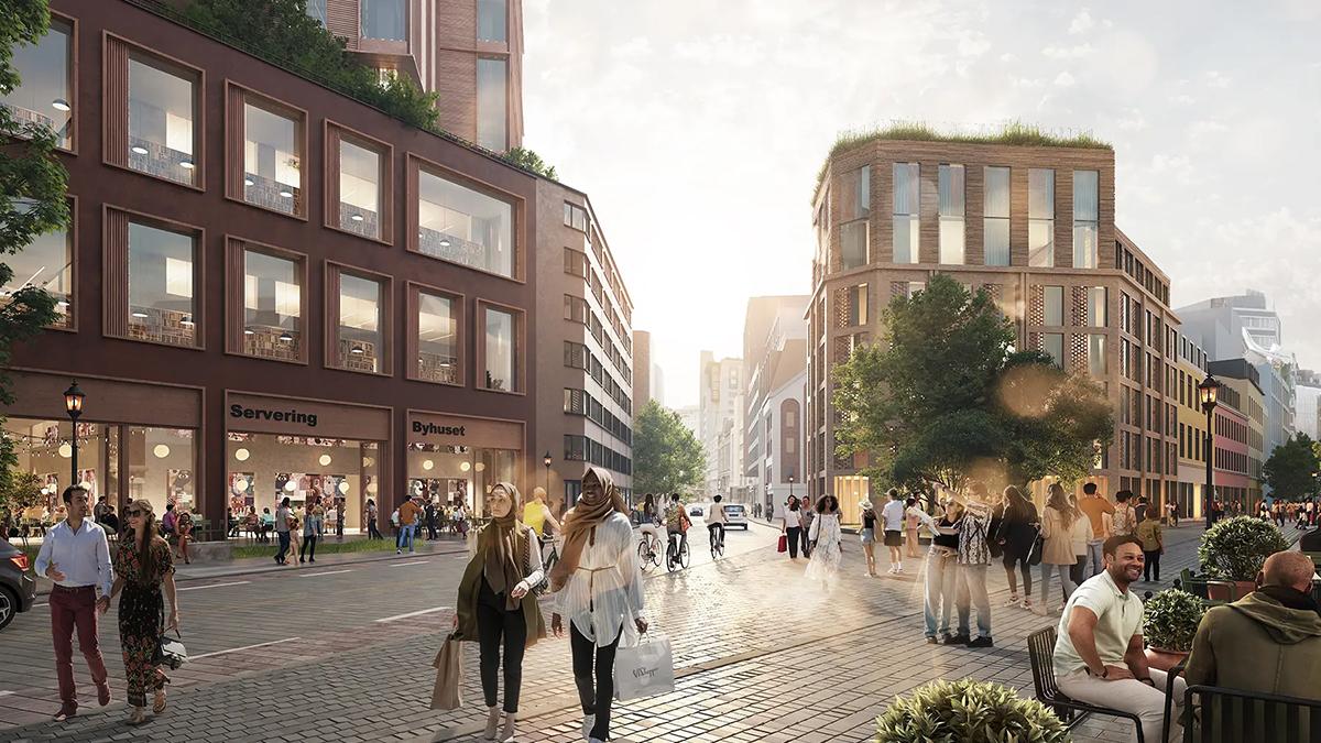 Lilletorget 1, Straßenleben