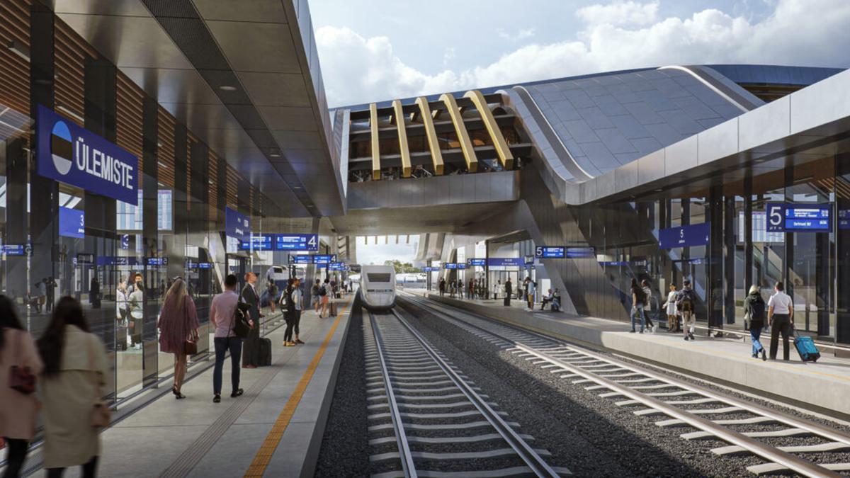 Bahnsteige Ülemiste Terminal