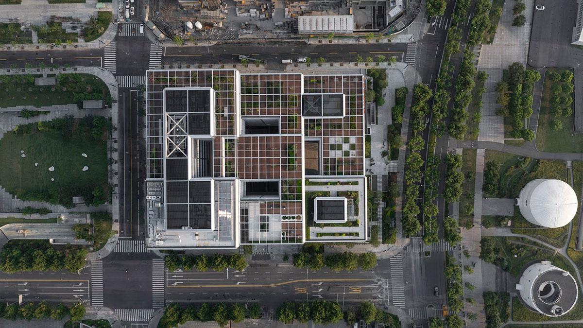 Der Alibaba Campus von oben.