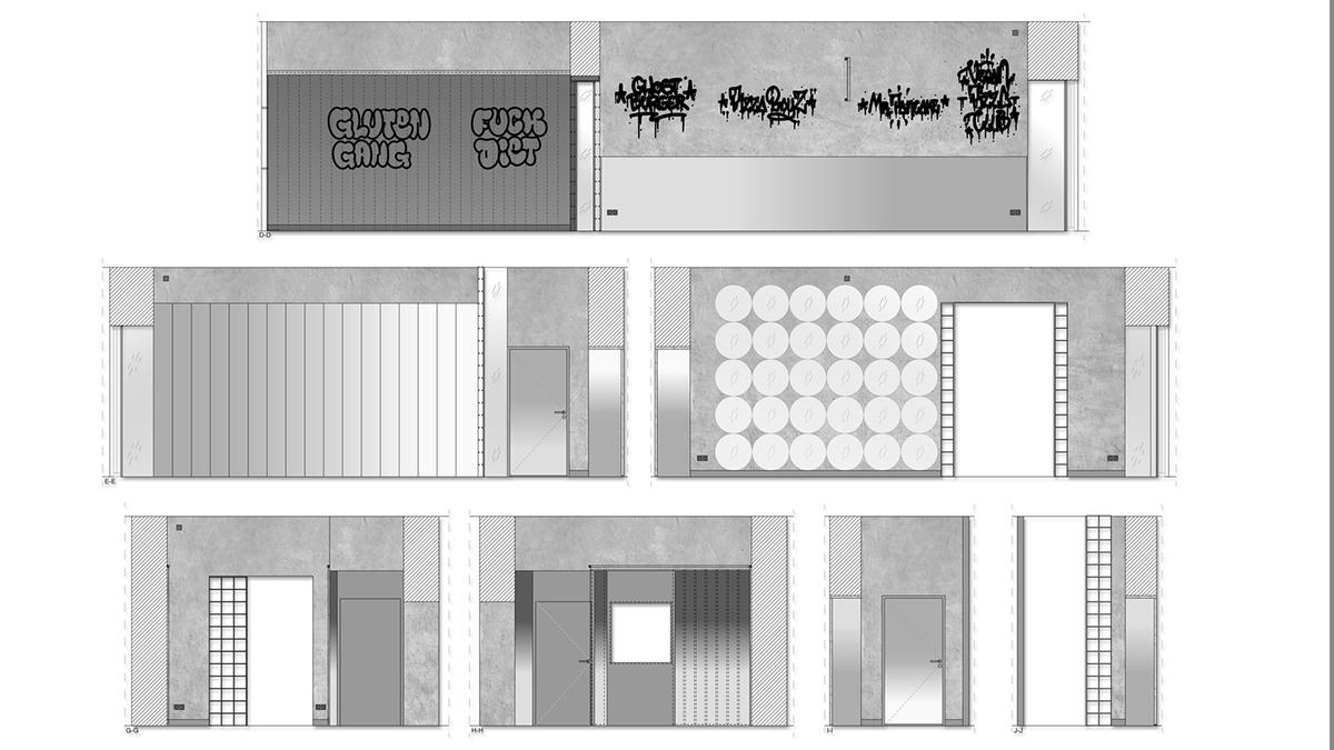 Skizzen Street-Art-Design